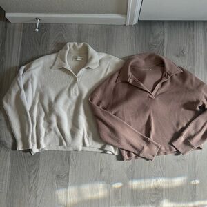 Abercrombie collared sweaters